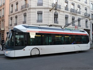 Troleybus la Lyon-France 